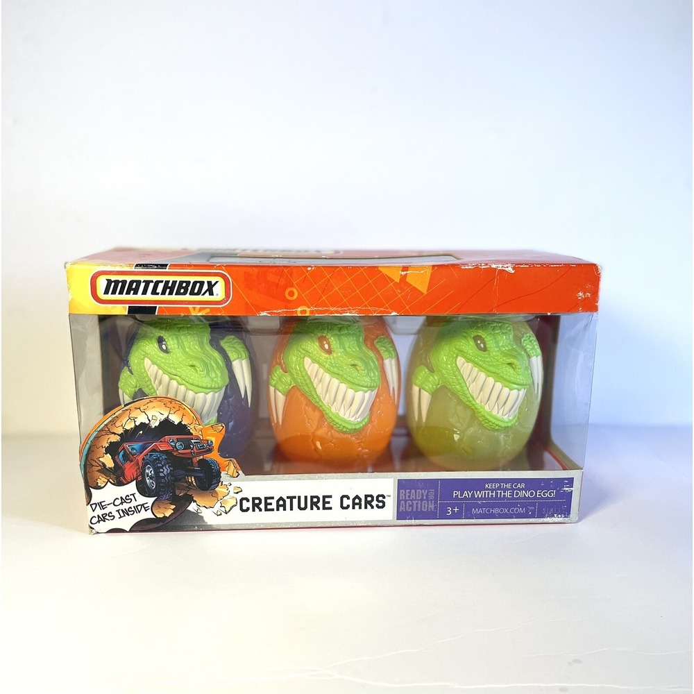 Vtg 2005 Matchbox Dino‎ Eggs 3 Pack Die Cast Cars Inside  NEW